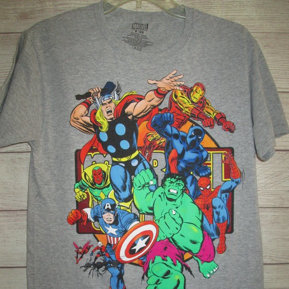 Marvel Avengers T-Shirt Men's Small Comic Book Cover Short Sleeve Graphic - Picture 1 of 5